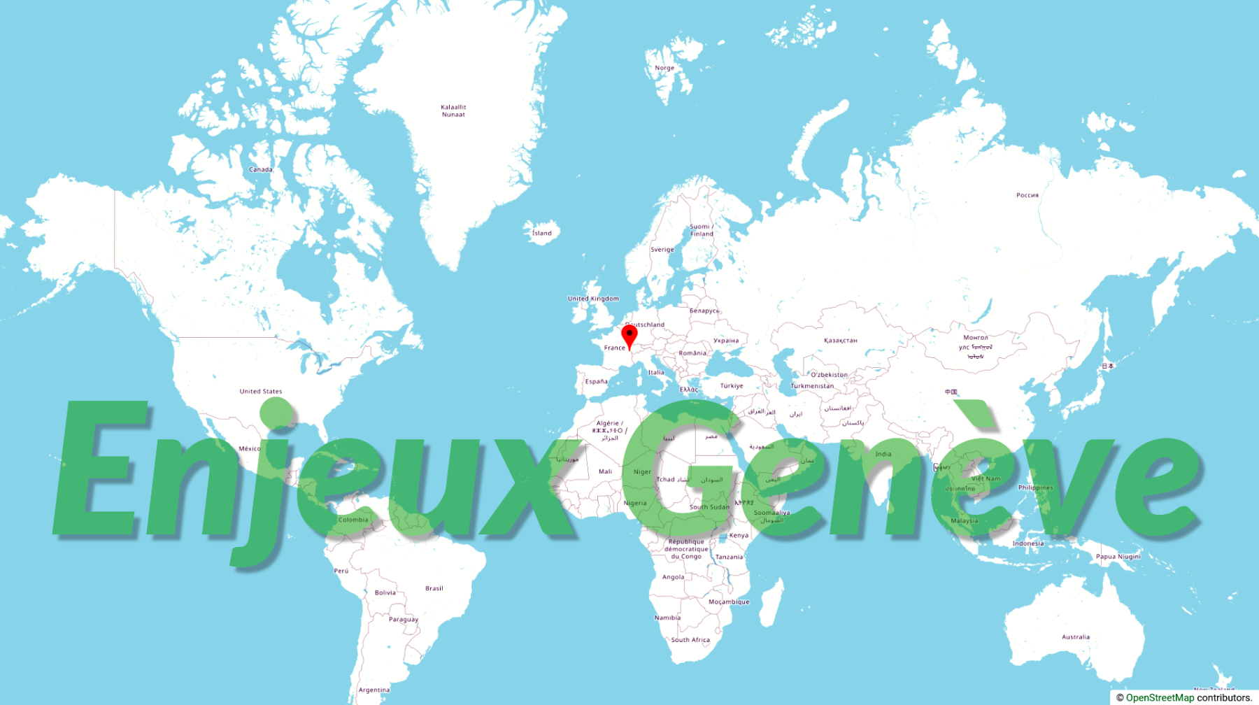 Enjeux Genève - Monde