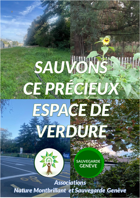 sauvegarde geneve appel aux dons sauvegarde de la parcelle vegetalisee et arboree a montbrillant en ville de geneve affiche 6 montbrillant sauvons ce precieux espace de verdure