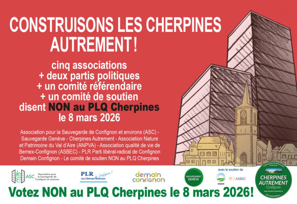 sauvegarde geneve non au plq cherpines a confignon cherpines autrementch referendum non aux cherpines cherpines annonce 1